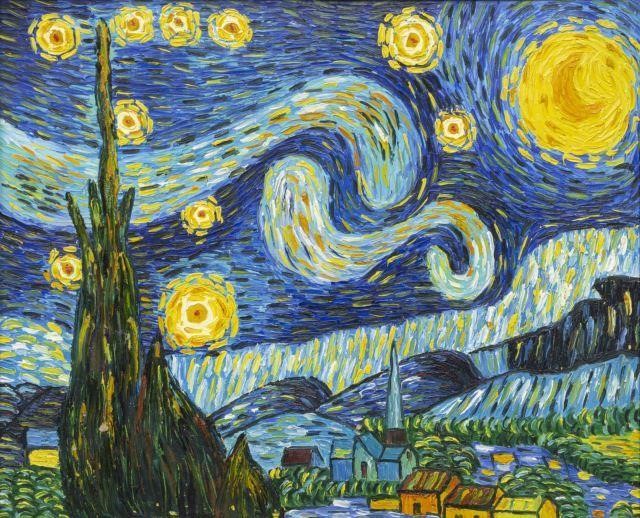 REPRODUCTION PAINTING STARRY NIGHT 3c184d