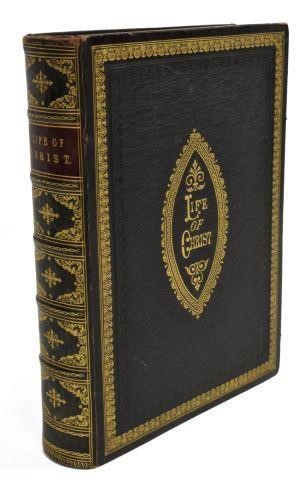 ENGLISH LEATHER-BOUND BOOK LIFE