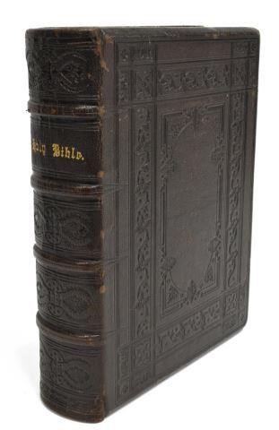 LEATHER-BOUND HOLY BIBLE OXFORD