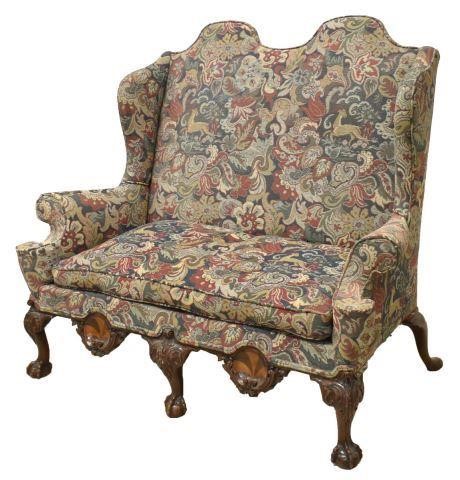 ENGLISH CHIPPENDALE STYLE WINGBACK 3c18a8