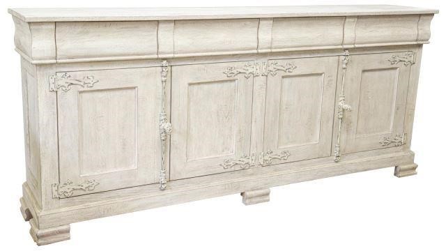 FRENCH WHITE PAINTED SIDEBOARDFrench 3c1900