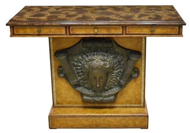 MAITLAND-SMITH LEATHER-CLAD CONSOLE
