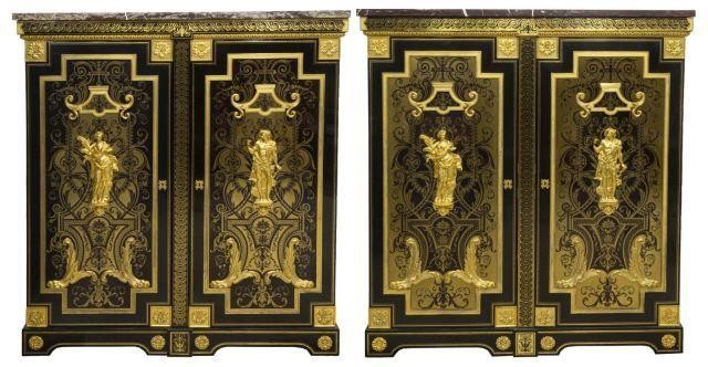 2 HENRY DASSON ORMOLU MOUNTED BOULLE 3c194b