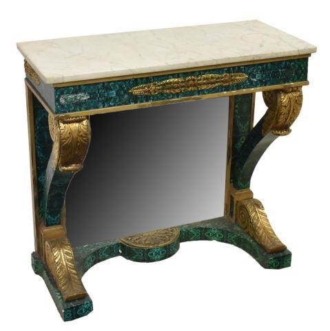 EMPIRE STYLE FAUX MALACHITE FINISH 3c1967