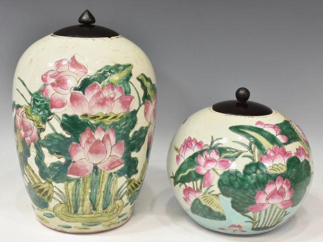  2 CHINESE HAND PAINTED PORCELAIN 3c198a