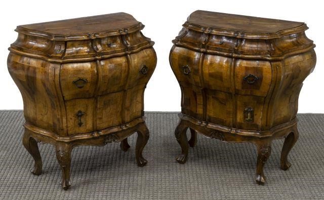  2 VENETIAN PATCHWORK BOMBE BEDSIDE 3c19b5