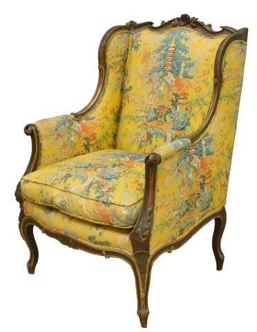 FRENCH LOUIS XV STYLE BERGERE  3c19c6