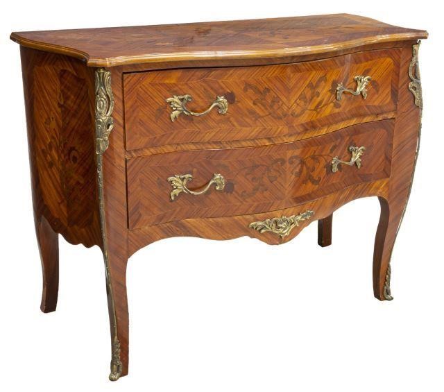 LOUIS XV STYLE FLORAL MARQUETRY 3c19cc