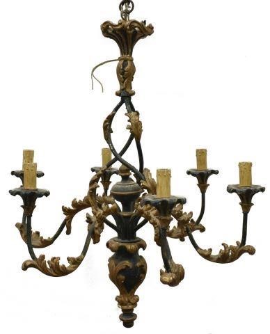 PARCEL GILT SIX LIGHT CHANDELIERParcel 3c19d3