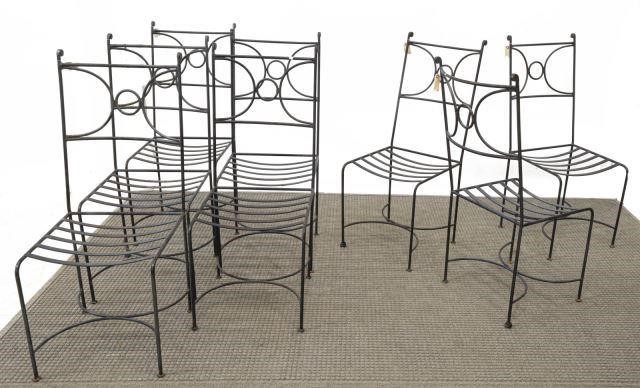  8 FRENCH WROUGHT IRON GARDEN 3c19ee