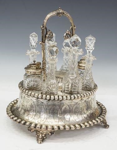 VICTORIAN SILVER PLATE & GLASS