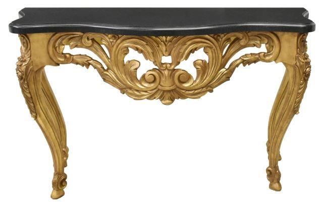 FRENCH STYLE GILT CONSOLE TABLEFrench 3c19fd