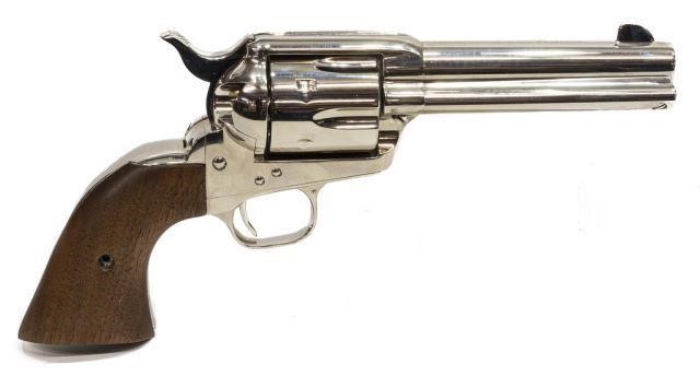 COLT SAA 44 CALIBER NICKEL REVOLVER  3c1a7b