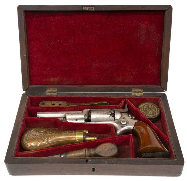 CASED COLT 1855 SIDEHAMMER REVOLVER,