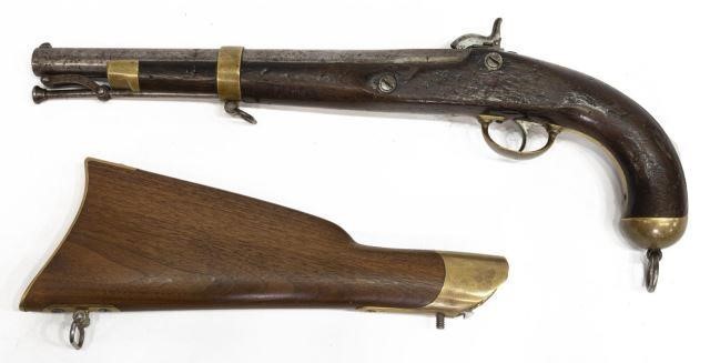 U.S SPRINGFIELD 1855 PERCUSSION PISTOL-CARBINEU.S.