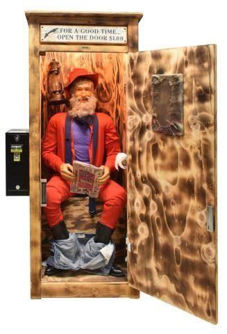 OPERATING MAN IN OUTHOUSE 1 DOLLAR 3c1b59