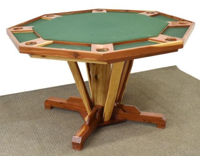 CUSTOM FELT-TOP CEDAR POKER GAMES