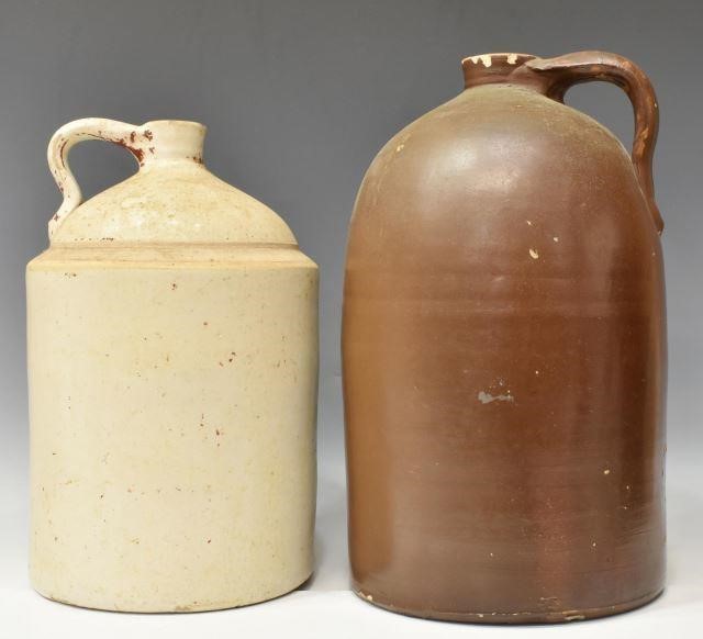  2 AMERICAN STONEWARE REDWARE 3c1c6c