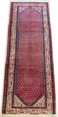 HAND-TIED PERSIAN MIR RUNNER RUG,