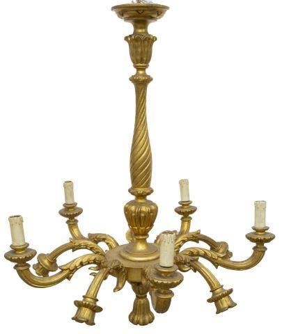 LOUIS XVI STYLE GILTWOOD 10 LIGHT 3c1d1c