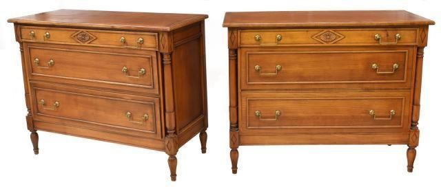  2 FRENCH DIRECTOIRE STYLE FRUITWOOD 3c1d4b