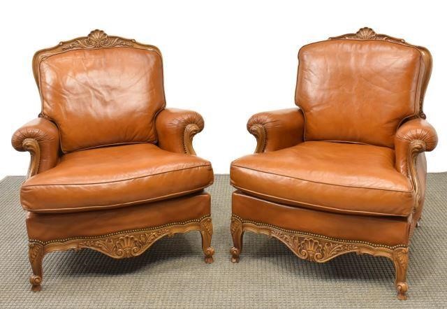 (2) LOUIS XV STYLE WALNUT FINISH