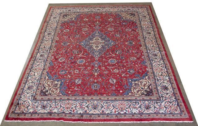 HAND-TIED PERSIAN MAHAL RUG, 14'2"