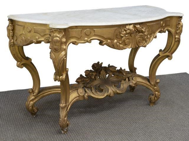 EXCEPTIONAL LOUIS XV MARBLE TOP 3c1d8b