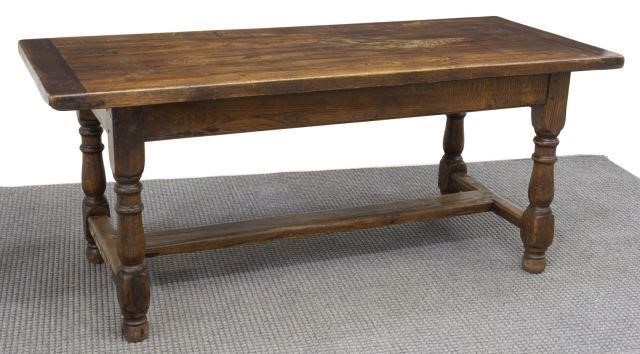 FRENCH OAK REFECTORY TABLE, 70"WFrench