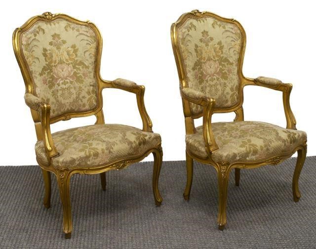  2 ITALIAN LOUIS XV STYLE GILTWOOD 3c1d9f