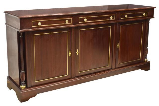 FRENCH EMPIRE STYLE MAHOGANY SIDEBOARDFrench