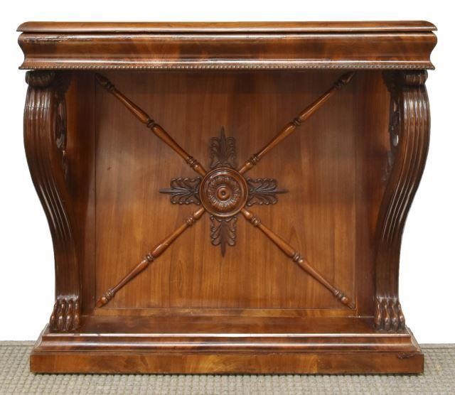 EMPIRE REVIVAL CARVED MAHOGANY