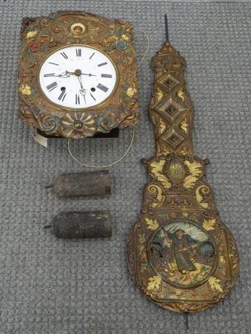 FRENCH COMTOISE CLOCK W MECHANICAL 3c1e70