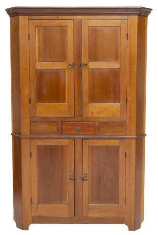 AMERICAN CHERRY CORNER CUPBOARD  3bf7e7