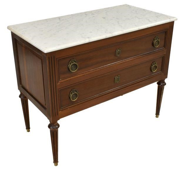 FRENCH LOUIS XVI STYLE MARBLE TOP 3bf801