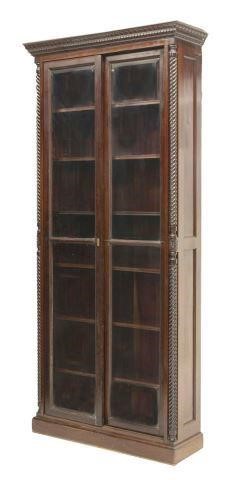 MAHOGANY SLIDING GLASS DOOR BOOKCASESliding 3bf882