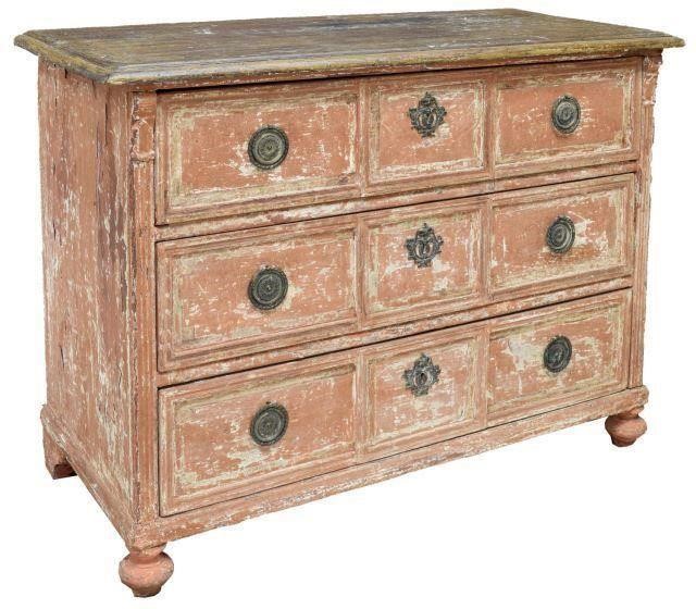 RUSTIC FRENCH CHARLES X PAINTED