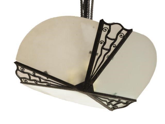 FRENCH FROSTED GLASS IRON 3 LIGHT 3bf8a9