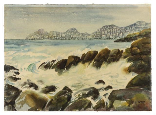 MICHAEL FRARY (1918-2005) WAVES & ROCKS