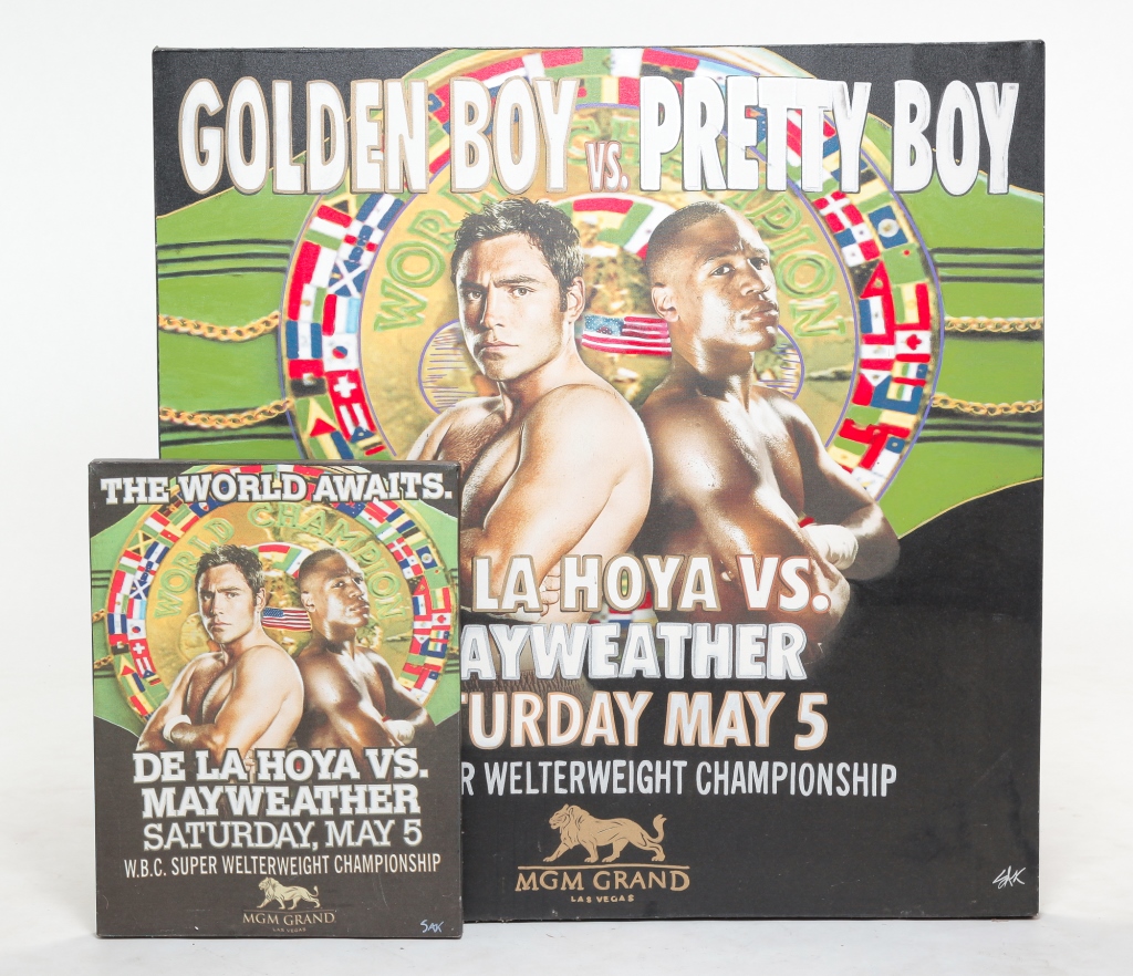 TWO DE LA HOYA VS MAYWEATHER PRINTS  3bf8ee