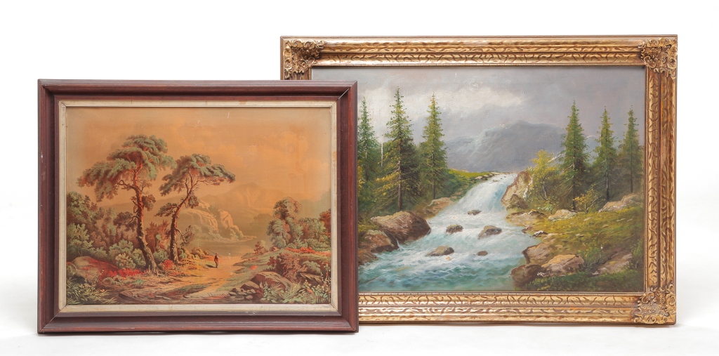 TWO AMERICAN FRAMED PIECES. Second
