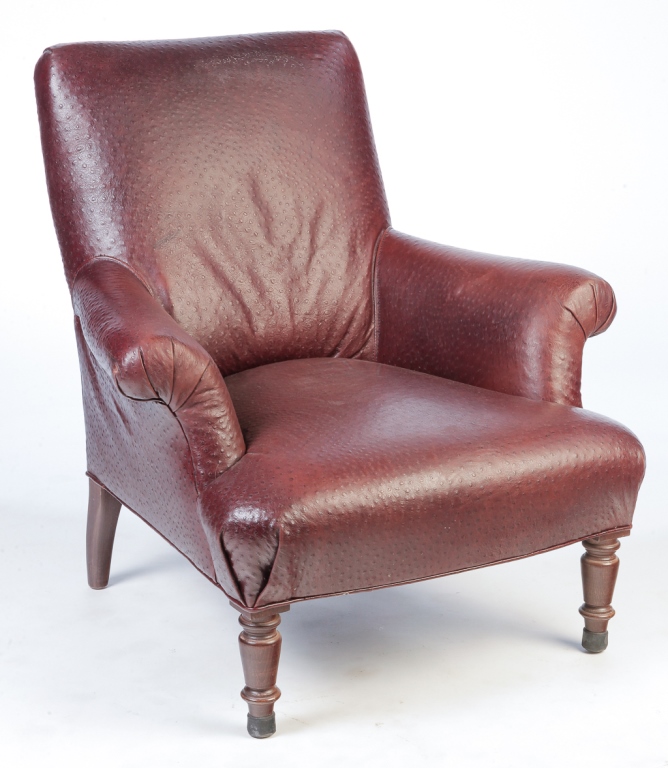 WILLIAM SONOMA OSTRICH SKIN CHAIR  3bf98b