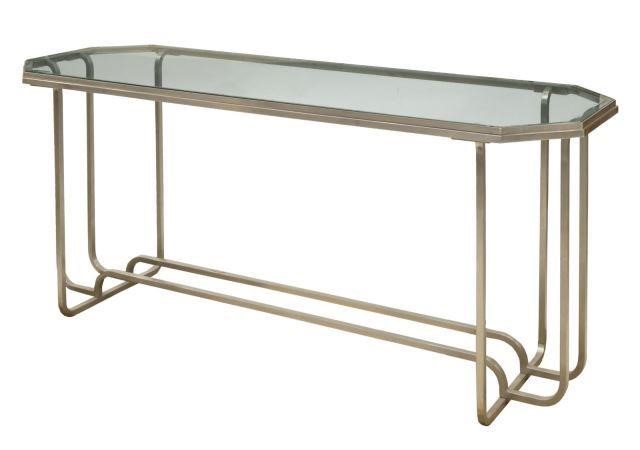 ART DECO GLASS TOP CHROMED STEEL 3bf9cf