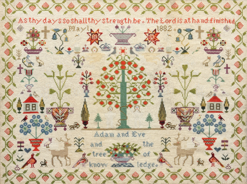 ENGLISH SAMPLER Dated May 1 1882  3bfa31