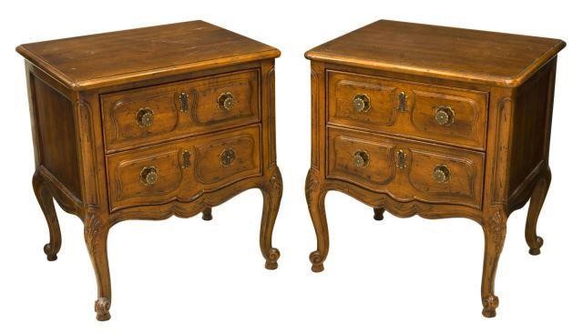 (2) HENREDON LOUIS XV STYLE TWO-DRAWER