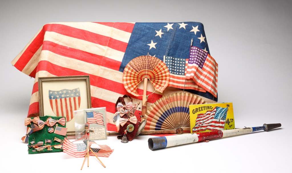 GROUP OF PATRIOTIC ITEMS INCLUDING