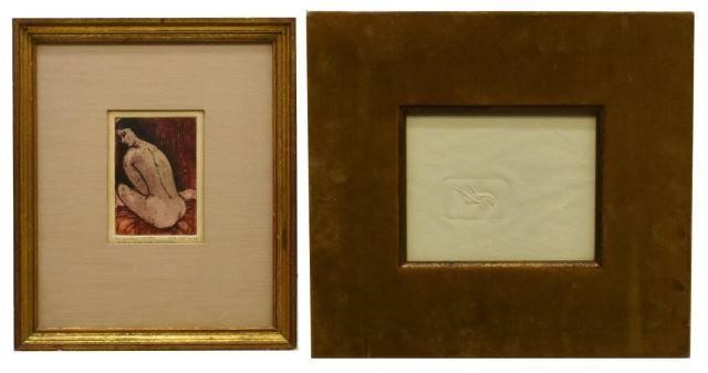 (2) VITA GIORGI AQUATINT & LARKIN EMBOSSED