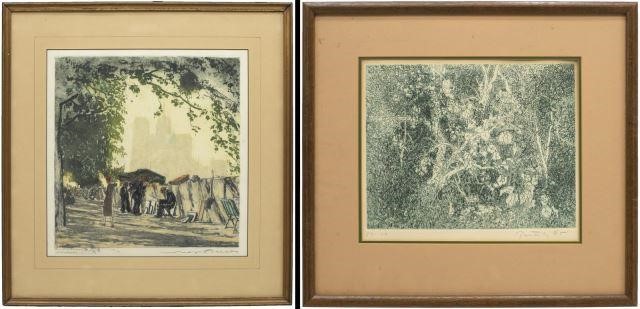 (2) SIGNED ETCHINGS, PARIS NOTRE