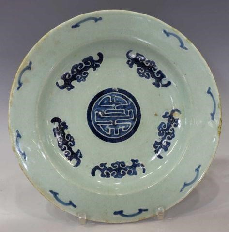 CHINESE BLUE CHARACTER PAINTED 3bfab8