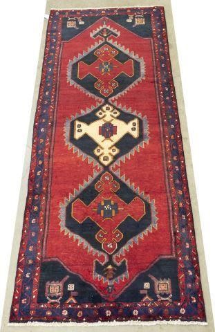 HAND-TIED PERSIAN MESHKIN RUNNER,